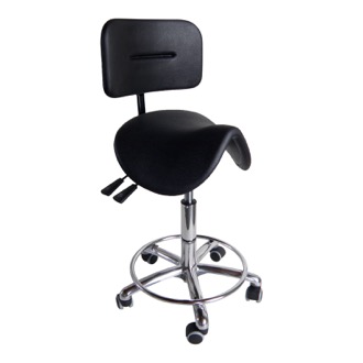 Tarok Comfort sadelstol med ryglæn, fodring, All-Matic sæde, PU-skum/3303