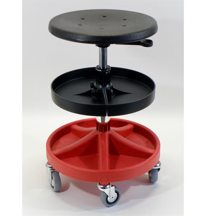 All- Round Montørstol med ekstra bakke.